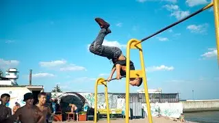 Самые не простые трюки на турнике  Луна, бланш, 360