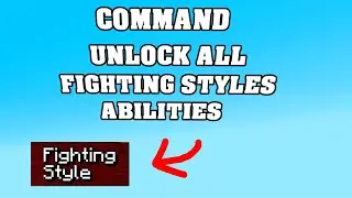 COMMAND for UNLOCK ALL FIGHTING STYLES ABILITIES  in Minecraft Mine Mine No Mi !