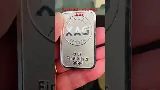 👌🤑💰5 OZ MINTED XAG SILVER BAR🤑💰👌#subscribe