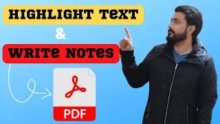 How to highlight and add comments in pdf || Pdf document ko highlight kaise kare || pdf notes