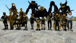 NEW ALL BENDY AND THE DARK REVIVAL NPCs in Garry's Mod!