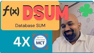 Excel User Series 5.0 Video #4 on DSum Function