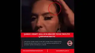 Şarkıcı Demet Akalın’ın bindiği tekne iskeleye çarparak battı!  #haber #magazin #demetakalın