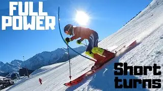 High performance ski training on slalom course | Insta360 OneX2