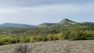Красивый пейзаж Крымского села Кудрино