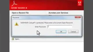 AADHAAR Card PDF Password Old Format