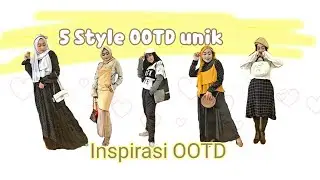 5 LOOKS OOTD 2020. Inspirasi OOTD Simple. Fashion Hijab 2020
