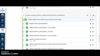 Virtual Course Tour for Online Course Development
