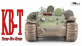 Покраска тягача КВ-Т от Trumpeter 1:35 Часть 2/Painting of KV-T tractor from Trumpeter 1: 35. Part 2