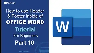 How to Insert Headers and Footers in Microsoft Office Word | Word 2019: using Headers and Footers.