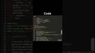 Weather App Using Python with Code 