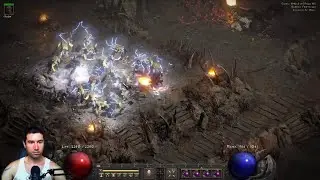 Diablo 2 Resurrected | 470% MF Full Clear Farming & Godly Merc Gear | MF Blizz Sorc Day 2 [Stream]