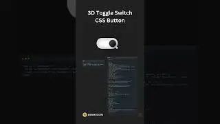 3D Toggle Switch CSS Button || 