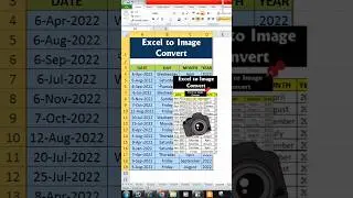 Excel to Image || Excel to Jpg || Excel Smart Tricks 