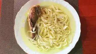 ДОМАШНЯЯ ЛАПША на 2 х яйцах! Лучший рецепт теста для домашней лапши!