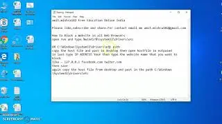 How to Block a Website in all Web Browsers