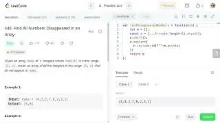 Leetcode 448 Find All Numbers Disappeared in an Array