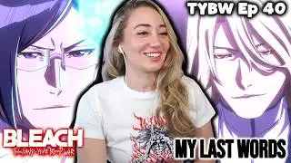 URYUU vs HASCHWALTH!! | BLIND REACTION to BLEACH THOUSAND-YEAR BLOOD WAR Ep 40