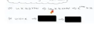 Example 2 Changing natural Log to exponential form