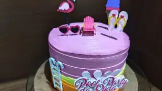 DICAS DE COMO CONGELAR BOLO JA RECHEADO+(BOLO POOL PARTY) #confeitando#