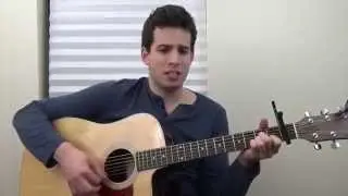 Adam Levine, R. City - Locked Away - Guitar Lesson / Tutorial / How to Play / Chords / Tab