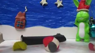 как слепить деда мороза из пластилина