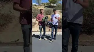 Tiny Car vs GIANT Monster Truck!