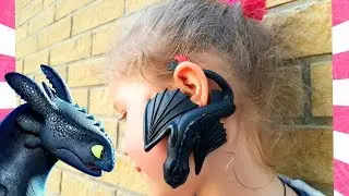 Hand dragon! How to train your dragon toothless in real life!
