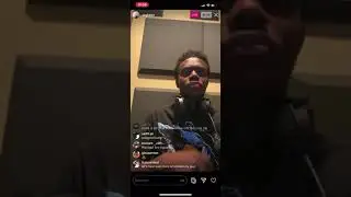 (Ssgkobe) Jakobe snippet a song on IG live