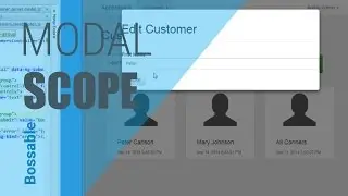 Bossable.com - MEAN Stack: 20 - Pass Customer Details to an Angular UI Modal