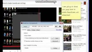How to fix Lag in BandiCam Lag