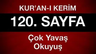 Kuran 120. sayfa 6. cüz yeni öğrenenler için tecvitli sayfa sayfa çok yavaş okuyuş en yavaş hatim