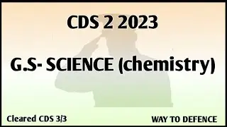 CDS 2-2023 SCIENCE (CHEMISTRY) #5