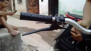 Como adaptar o freio traseiro na mão na pop 100