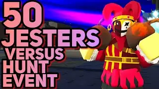 50 JESTERS VS HUNT EVENT (& Korblox Deathwalker) | Tower Defense Simulator