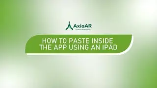 How to paste inside the app using an ipad