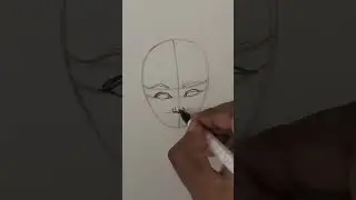 How to Draw a Girl's Face - Step by Step Tutorial #drawing #art #ytshorts #shorts #girl #face