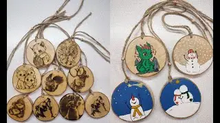 DIY Идея для поделок из деревянных спилов