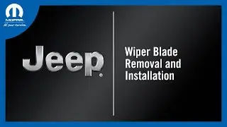 Wiper Blade Removal and Installation | How To | 2023 Jeep Cherokee