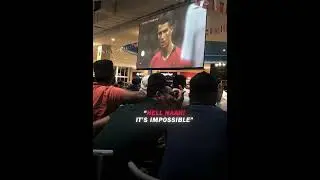 People's reaction to Ronaldo's free kick 🤯