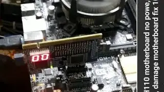 ASUS H110 motherboard no powe,r no display, damage motherboard fix 100% 