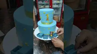 Train Theme Two Step Cake #shorts #cake #stepcake