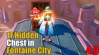 17 Hidden chest. Fontaine City. Genshin Impact 4.0