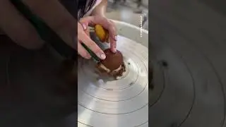 Trimming delicious Scott's Red clay from Standard Clay Company ❤️  #ceramics