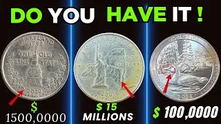 The Most Expensive State Quarters Worth Over $100,000,000! Rarest US States Quarters To look For!