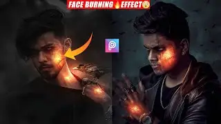 FACE BURNING 🔥 REALISTIC - Photo Editing Tutorial in PicsArt - Taukeer Editz