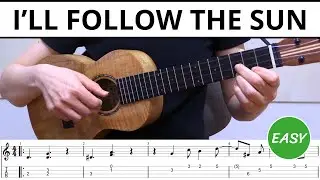 I'll Follow The Sun (The Beatles) - EASY Ukulele Fingerstyle Tabs & Tutorial