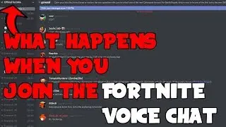 WHAT HAPPENS WHEN YOU JOIN THE FORTNITE VOICE CHAT