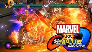 【ゴーストライダー】必殺技ハイパーコンボ【MVC INFINITE】