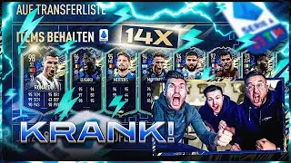 KRANK!! 14x SERIE A TOTS im PACK OPENING 😳🔥 HEFTIGES TOTS FAHRWASSER mit IconBrother !! FIFA 21